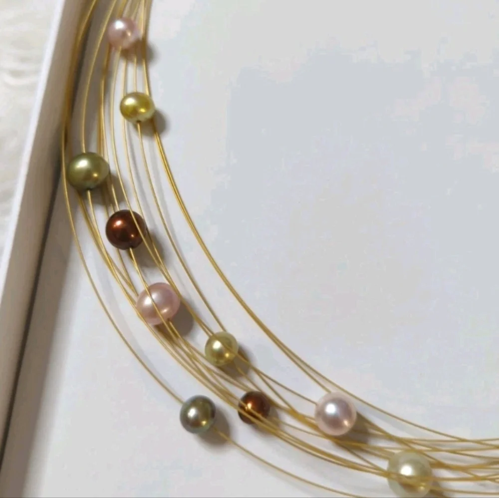 Ocean Treasures Certified Cultured Pearls by Honora Multi-Strand Sterling Silver - Picture 6 of 8